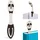 Bookchair Flexilight Leselicht (Panda) 2 in 1 Leselampe & Lesezeichen Schwarz 2 St.