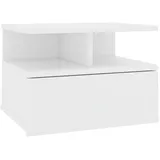 vidaXL Hängender Nachttisch Weiß 40x31x27 cm Holzwerkstoff