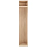BASED Kleiderschrank Korpus 45,6 x 242,2 x 56,5 cm Eiche
