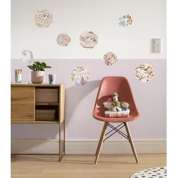 Wandtattoo KOMAR "Frozen Destiny - Größe 50 x 70 cm", bunt, Disney-Blumen-Wald, Folie, Wandtattoos, selbstklebend, Wandsticker, Kinderzimmer