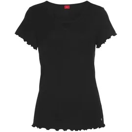 s.Oliver Pyjamaoberteil Schwarz 36/38