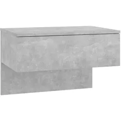 vidaXL Wand-Nachttisch Betongrau