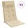 vidaXL Hochlehner Auflage 6 St. 120 x 50 x 5 cm beige
