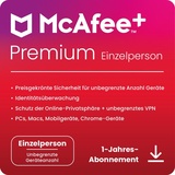 McAfee McAfee+ Premium Family, 6 User, unbegrenzte Geräte - 1 Jahr, ESD, Download