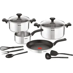 TEFAL C973SB Comfort Max 11-tlg. Kochgeschirr-Set Edelstahl