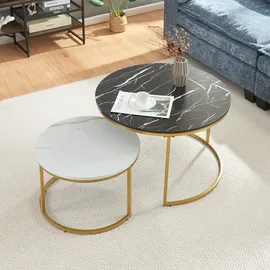 [en.casa] Christchurch Gold Metall 70 x 70 x 45 cm