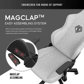Anda Seat Phantom 3 L Gaming-Stuhl Grau