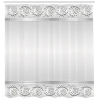 ABAKUHAUS Duschvorhang 175 x 220 cm grau