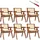 Tectake Armlehnstuhl Rattan lackiert Boho-Stil