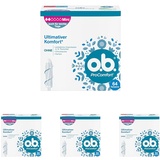 o.b. ProComfort Mini, Tampons für leichte bis mittlere Tage mit Dynamic Fit Technologie & SilkTouch Oberfläche, für ultimativen Komfort* & zuverlässigen Schutz (1 x 64 Stück) (Packung mit 4)