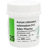 Adler Pharma Biochemie Adler 25 Aurum chloratum natr.D 12 Tabl. 400 St