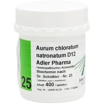 Adler Pharma Biochemie Adler 25 Aurum chloratum natr.D 12 Tabl. 400 St