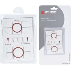 30er Pack Pure2Improve Golfschläger Impact Tape (30 Stk) weiß/rot