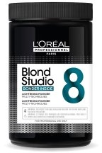 L'Or éal Professionnel Blond Studio 8 BS Multi-Technik Blondierungspulver mit Integriertem Bonder 500 g