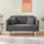 [en.casa] 2-Sitzer Midt 132x70x81 cm Cord Grau