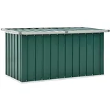 vidaXL Gartenbox Auflagenbox Kissenbox Aufbewahrungsbox Truhe Box Gartenmöbel Gartenkasten Gartentruhe Werkzeugkasten Grün 129x67x65cm