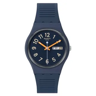 Swatch TRENDY LINES AT NIGHT 34,0 mm Gehäuse Unisexuhr Blau
