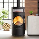 Austroflamm Clou Xtra Back Kaminofen Stahl Gussgrau + 1 m3 Kaminholz gratis