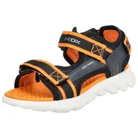 GEOX Sandalen Lederimitat/Mesh Riemchensandale blau|orange 28 EU