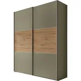 STAUD Schwebetürenschrank Includo 225 x 222 x 68 cm Grün