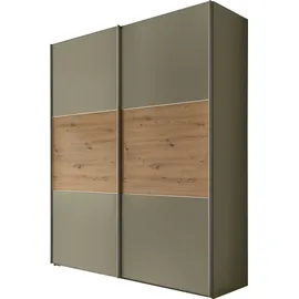 STAUD Schwebetürenschrank Includo 225 x 222 x 68 cm Grün