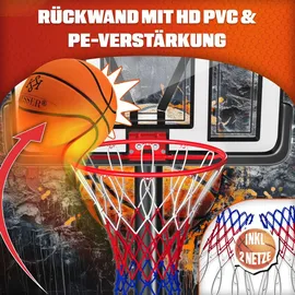 Kesser Basketballkorb höhenverstellbar 160-210 cm Weiß