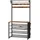 HOOBRO Garderobenständer, Schuhregal mit Garderobe, Kleiderständer mit Schuhablage, Schuhschrank mit 5 Ebenen, für Flur, HOOBRO Ebf80mt01g2