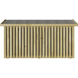vidaXL Gartenlagerbox mit Speicher 119 x 44 x 58,5 cm Braun