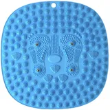 perfeclan Fußmassage-Pad, Fußpressen-Pad-Matte, tragbare Fußreflexzonenmassage-Matte, Fußmassagegerät, Blau