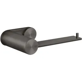 GESSI WC-Papierrollenhalter oder Ersatzrollenhalter zur Wandmontage senkrecht/waagerecht, 54749707, Farbe: Metall Schwarz gebürstet