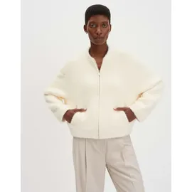 Someday Damen Blazer | NARISKA Regular Blouson mit haariger Struktur Soft Cream, 38 - 38