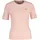 GANT Damen, Strick T-Shirt - STRETCH COTTON CABLE C-NECK, Rundhals, Kurzarm, Zopfmuster Rosa M,