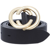 Vanzetti Gürtel Leder (black black) Schwarz Damen