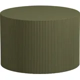 Woood Beistelltisch Sanne MDF-Holz, rundes Design, grün lackiert, Ø 60 cm, modern und pflegeleicht