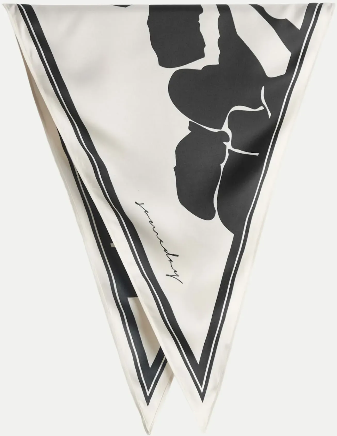 Schal Beyla 113 x 43 cm Schwarz