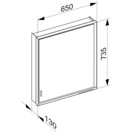 Keuco Royal Lumos 65 cm Aluminium