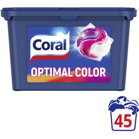 Coral Waschmittel All in 1 Caps Optimal Color Tabs, 0,779 kg, 45 WL