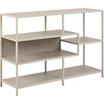 VCM Bücherregal 114 x 35 x 78 cm Grau