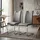MCA Furniture Schwingstuhl Köln Kunstleder grau 2er Set