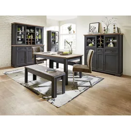Innostyle Highboard 2 Glas-/Holztüren 8 offene Fächer 0 x 0 x 0 cm Grau