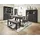 Innostyle Highboard 2 Glas-/Holztüren 8 offene Fächer 0 x 0 x 0 cm Grau