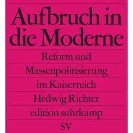 Suhrkamp Verlag AG Aufbruch in die Moderne