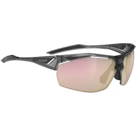 Rudy Project Sydus Unisex-Sonnenbrille Halbrand Oval Kunststoff-Gestell, grau