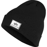 Alpha Industries X-Fit Beanie Dicke Wintermütze Black