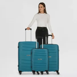 cocoono Leon Koffer-Set 3-tlg. blau/petrol