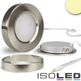 ISOLED LED Slim Ein- und Unterbauleuchte MiniAMP, silber, 3W, 12V DC, IP52, warmweiß, dimmbar