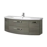 Sconto Waschtischkombination ¦ grau ¦ Maße (cm): B: 144 H: 53,7 T: 49,5
