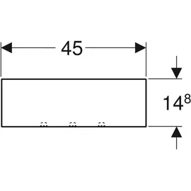 Geberit Smyle Square 45x14,8x14,3cm, weiß hochglanz