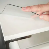 ExactMade Transparenter Tischschutz, hergestellt in den USA, sicher, 48,3 x 61 cm, 2 mm dickes, ultraglattes Vinyl, transparente Schreibtischschutzmatte für Schminktisch, Kunststoff-Tischunterlage für