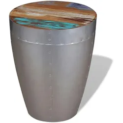 vidaXL Sitzhocker im Retro-Industrie-Design Altholz